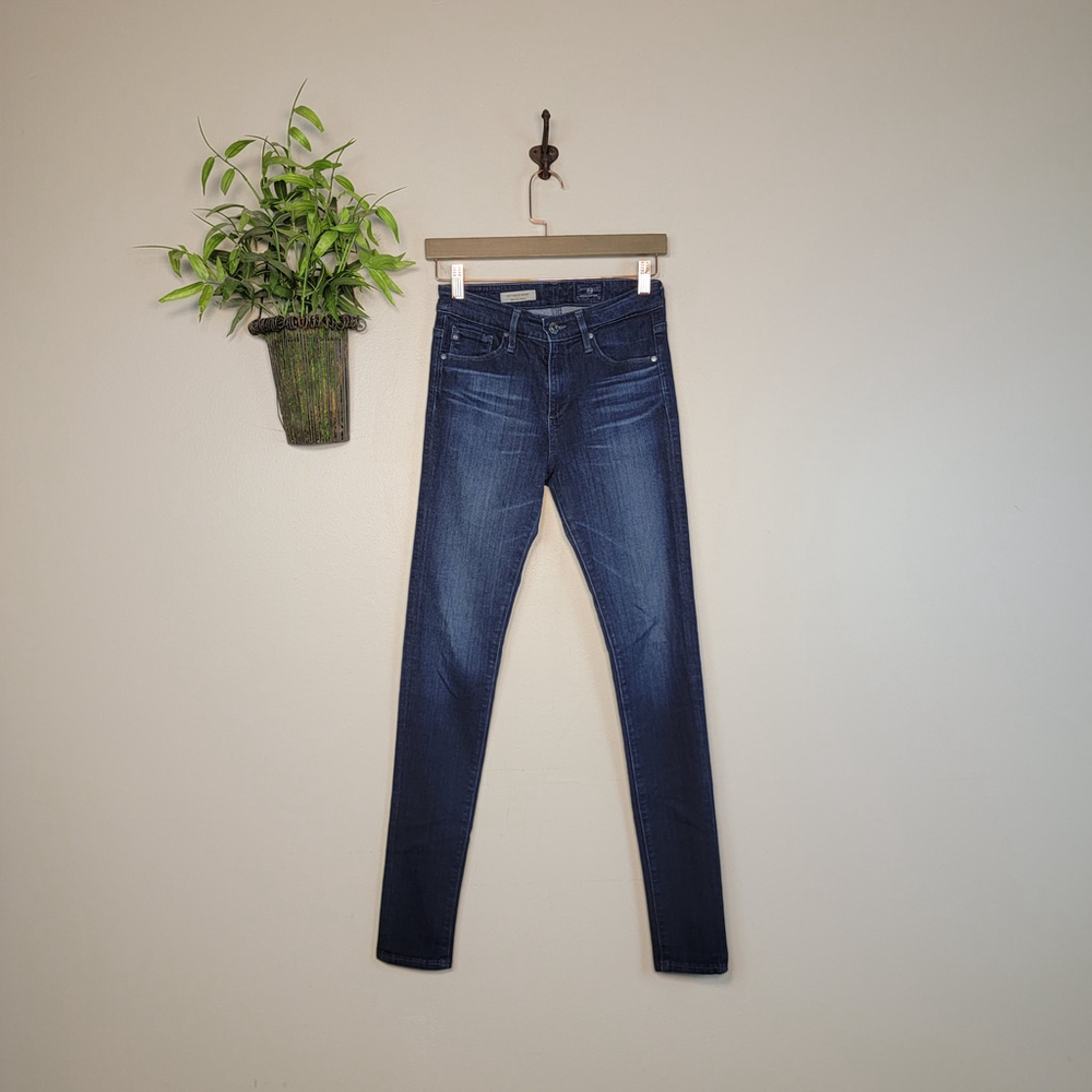 Adriano Goldschmied Farrah Skinny Dark Brooks Wash High Rise Jegging Jeans 25 AG